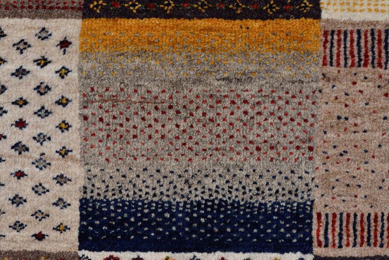 Gabbeh Rug - Loribaft Indus - 348 x 248 cm - dark beige
