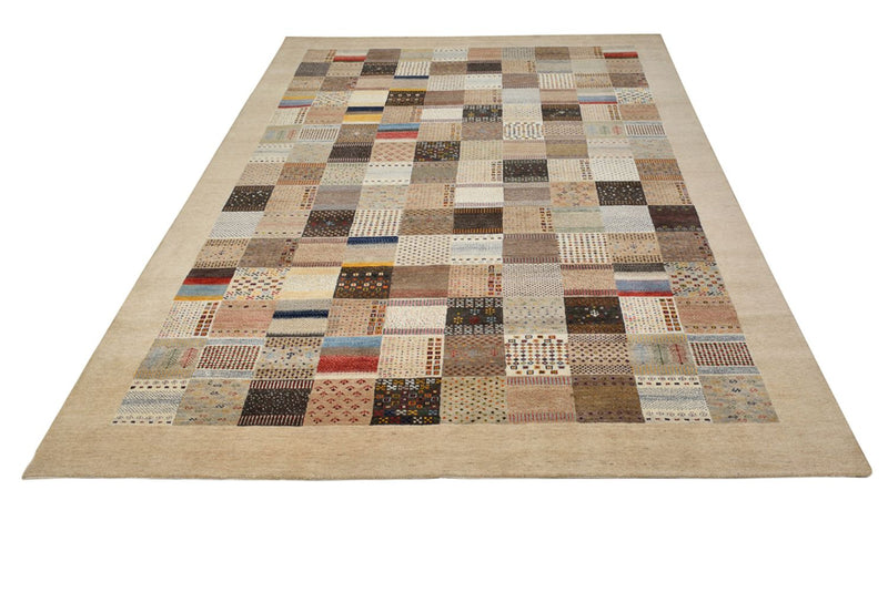 Gabbeh Rug - Loribaft Indus - 348 x 248 cm - dark beige