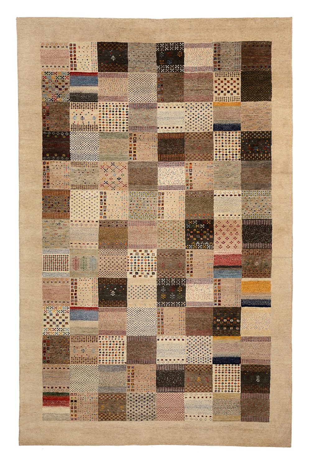 Gabbeh Rug - Loribaft Indus - 308 x 200 cm - dark beige