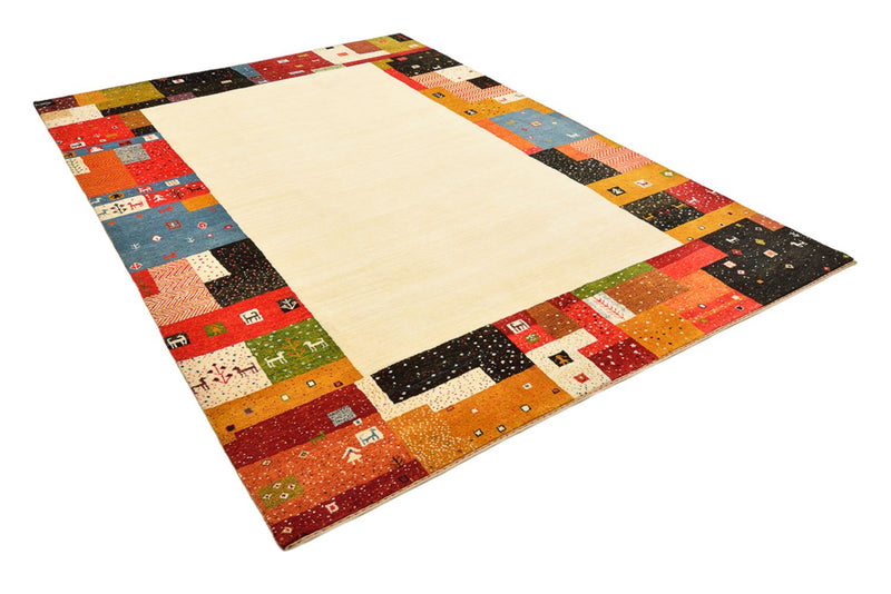 Gabbeh Rug - Loribaft Indus - 294 x 207 cm - light beige