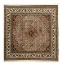 Oriental Rug - Tabriz square  - 203 x 201 cm - dark beige