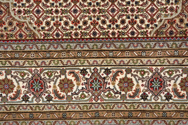 Oriental Rug - Tabriz square  - 203 x 201 cm - dark beige