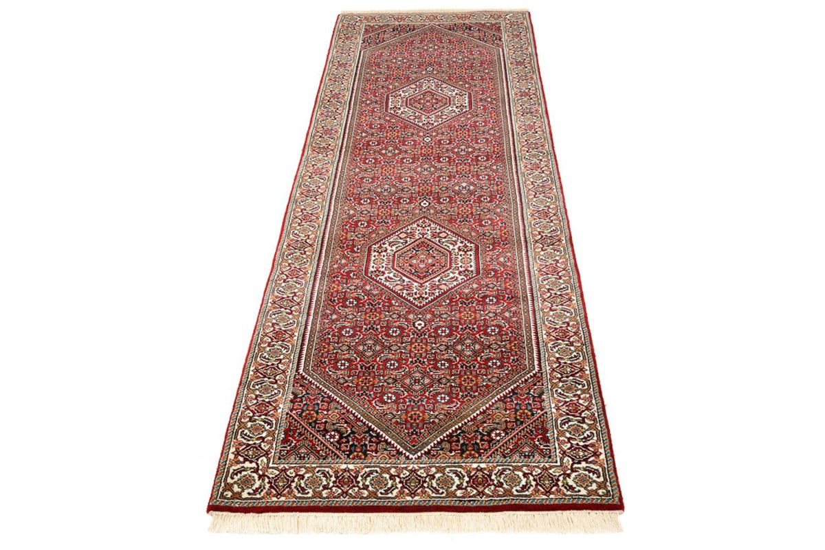 Runner Perser Rug - Bidjar - 245 x 79 cm - bordeaux red