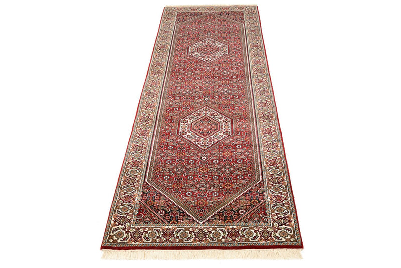 Runner Perser Rug - Bidjar - 245 x 79 cm - bordeaux red