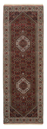 Runner Perser Rug - Bidjar - 246 x 79 cm - bordeaux red