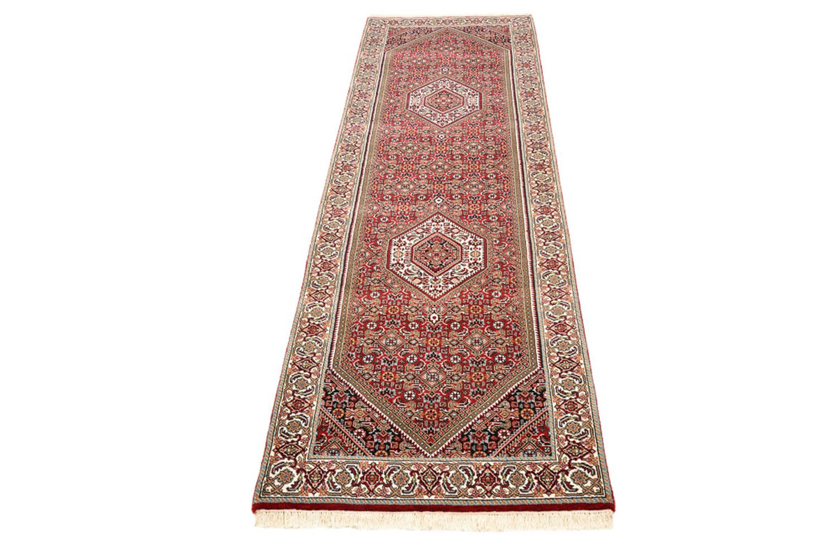 Runner Perser Rug - Bidjar - 246 x 79 cm - bordeaux red