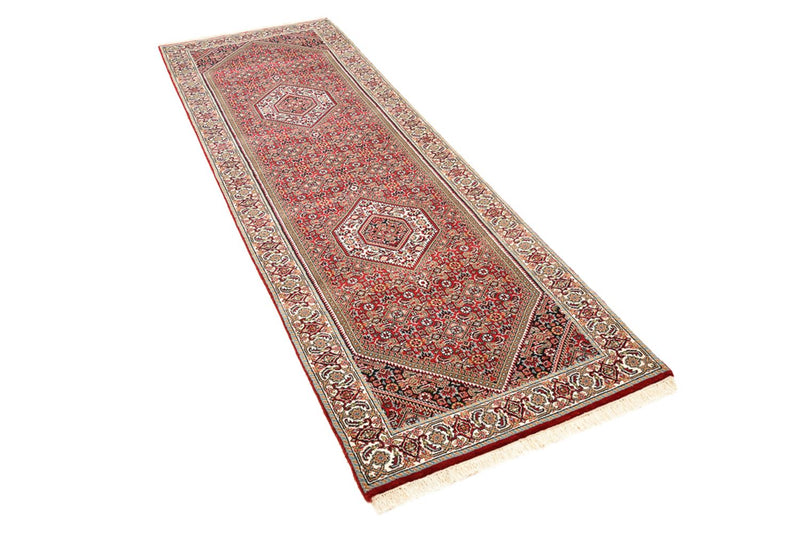 Runner Perser Rug - Bidjar - 246 x 79 cm - bordeaux red