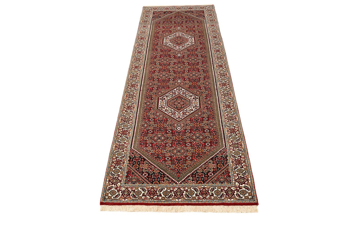 Runner Perser Rug - Bidjar - 246 x 79 cm - bordeaux red