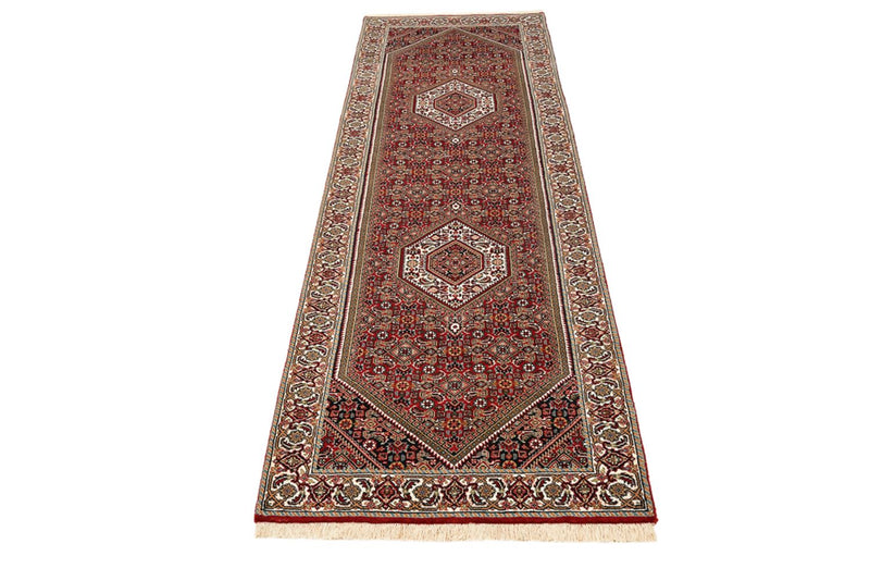 Runner Perser Rug - Bidjar - 246 x 79 cm - bordeaux red