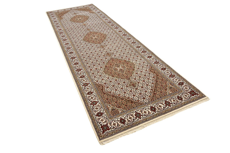 Runner Oriental Rug - Tabriz - 372 x 121 cm - light beige