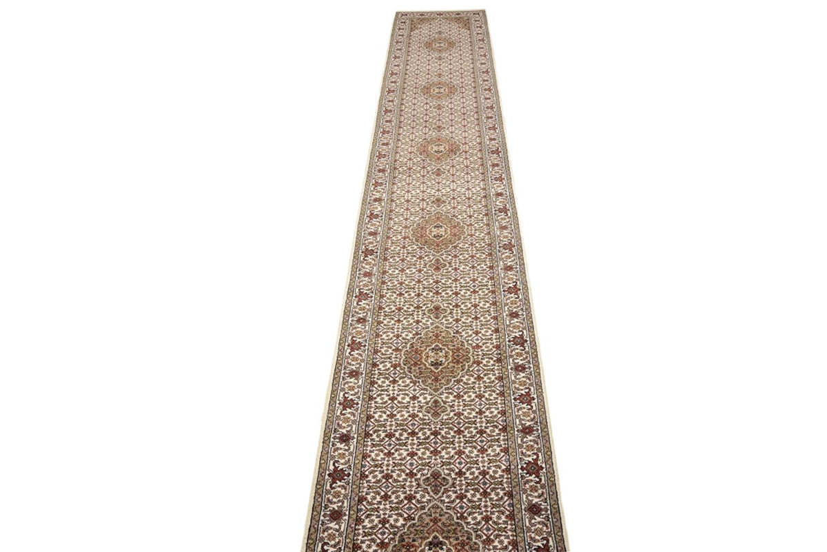 Runner Oriental Rug - Tabriz - 602 x 81 cm - light beige
