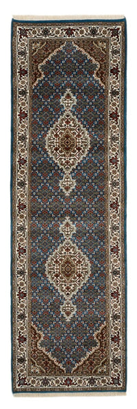 Runner Oriental Rug - Tabriz - 244 x 75 cm - dark blue
