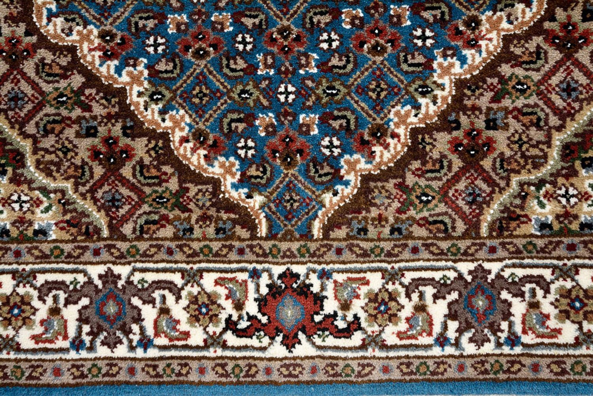 Runner Oriental Rug - Tabriz - 244 x 75 cm - dark blue