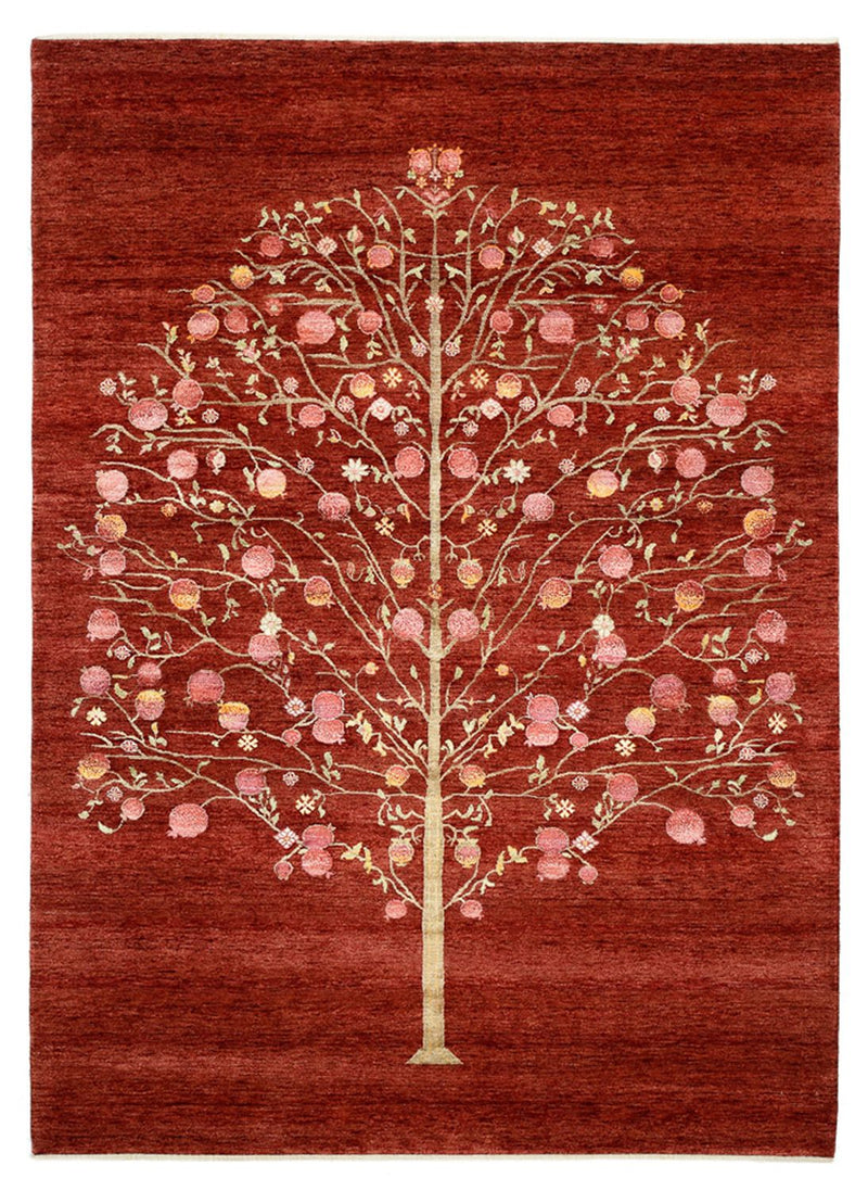Gabbeh Rug - Loribaft Indus - 243 x 176 cm - red