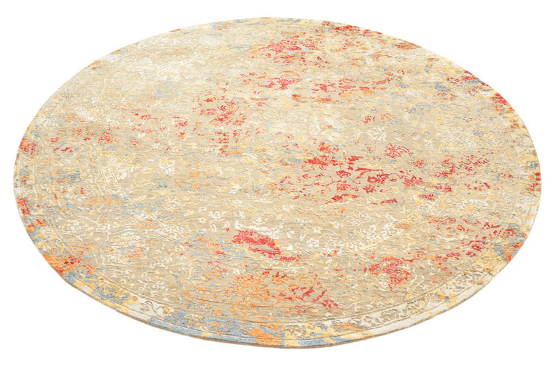 Designer Rug round  - 204 x 202 cm - sand