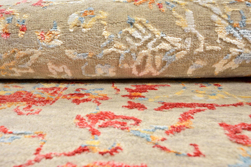 Designer Rug round  - 204 x 202 cm - sand