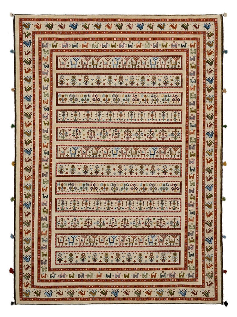 Oriental Rug - 245 x 177 cm - light beige