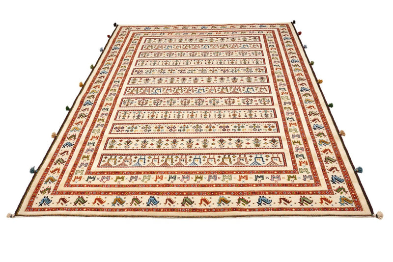 Oriental Rug - 245 x 177 cm - light beige