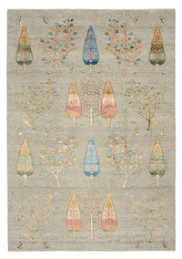 Gabbeh Rug - Loribaft Indus - 295 x 206 cm - light grey