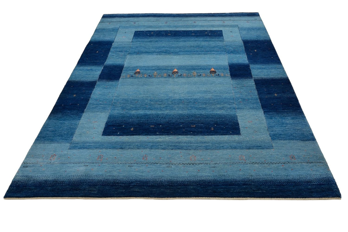 Gabbeh Rug - Loribaft Indus - 241 x 175 cm - blue