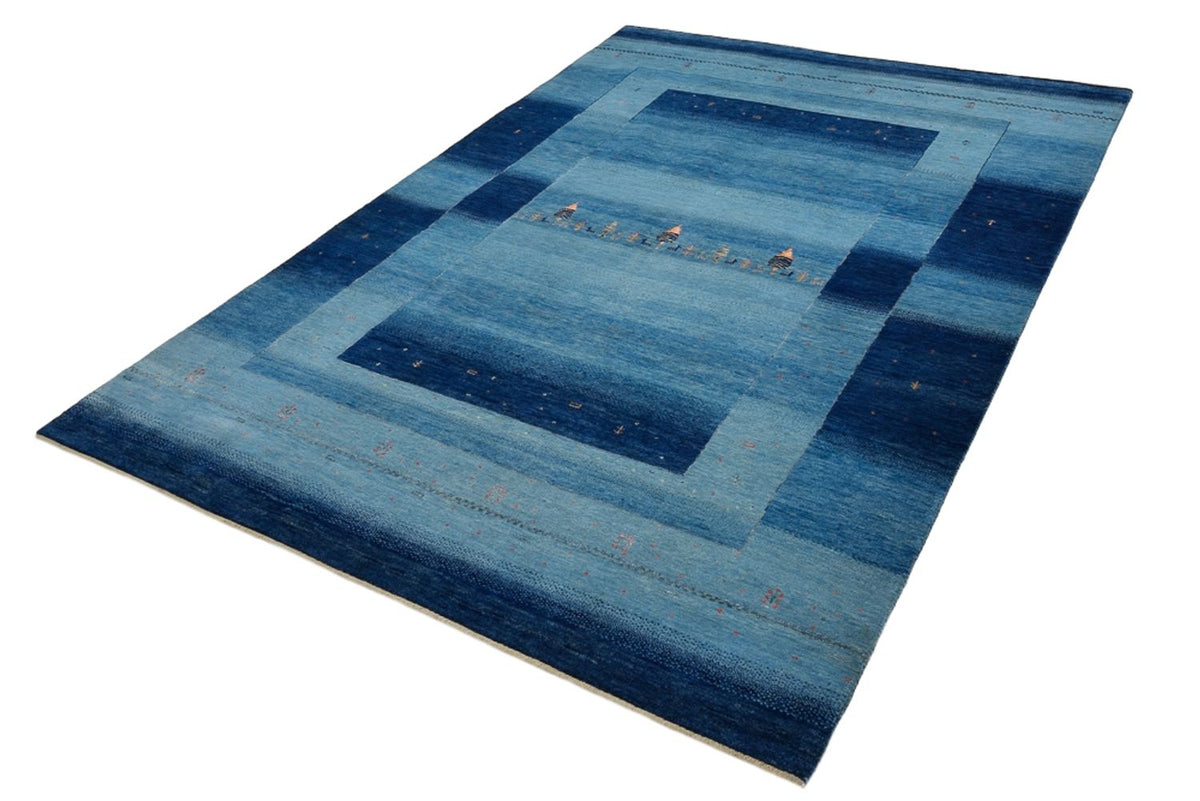 Gabbeh Rug - Loribaft Indus - 241 x 175 cm - blue
