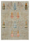 Gabbeh Rug - Loribaft Indus - 241 x 173 cm - light grey