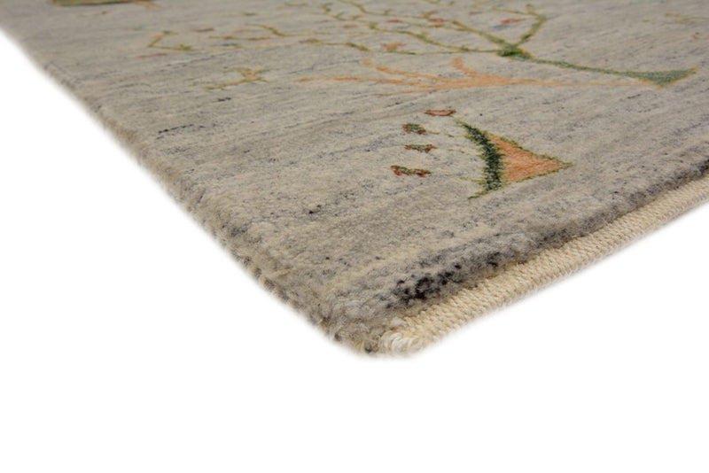 Gabbeh Rug - Loribaft Indus - 241 x 173 cm - light grey