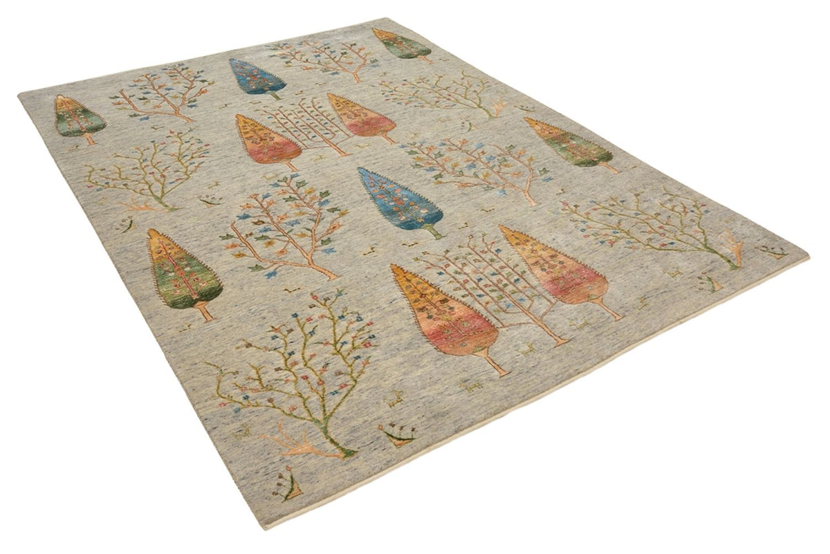 Gabbeh Rug - Loribaft Indus - 204 x 155 cm - light grey