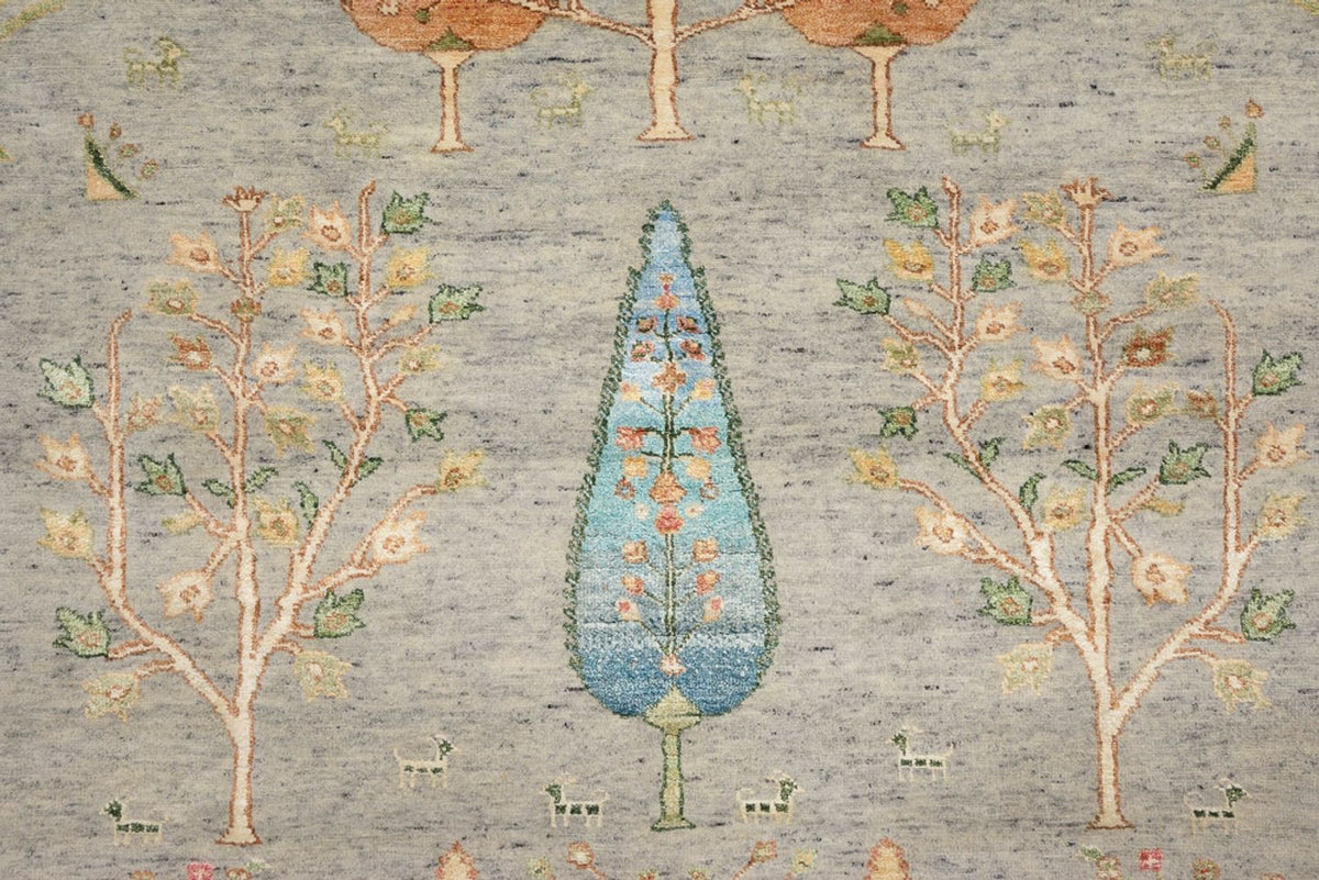 Gabbeh Rug - Loribaft Indus - 204 x 155 cm - light grey