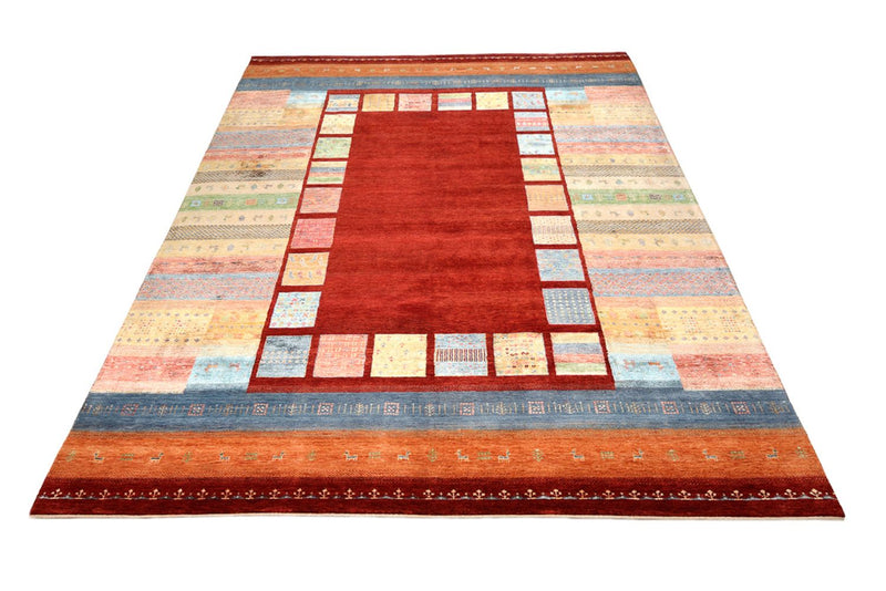 Gabbeh Rug - Loribaft Indus - 342 x 253 cm - red