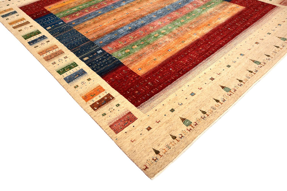 Gabbeh Rug - Loribaft Indus - 300 x 251 cm - multicolored