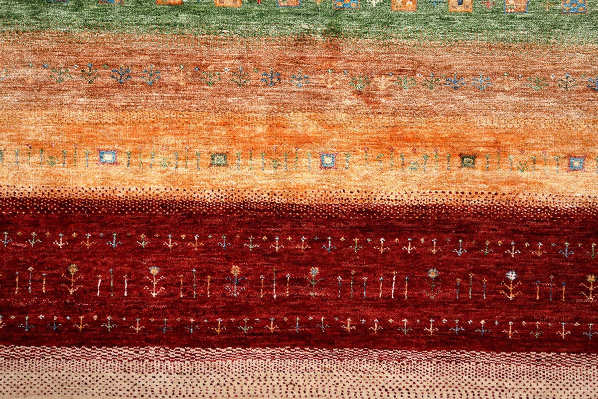 Gabbeh Rug - Loribaft Indus - 300 x 251 cm - multicolored