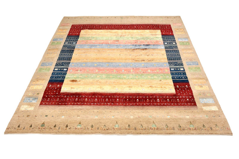 Gabbeh Rug - Loribaft Indus - 300 x 251 cm - multicolored