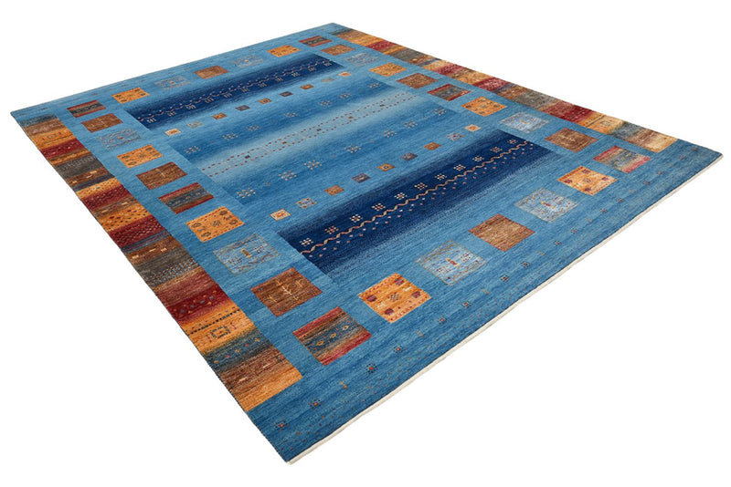 Gabbeh Rug - Loribaft Indus - 338 x 249 cm - blue