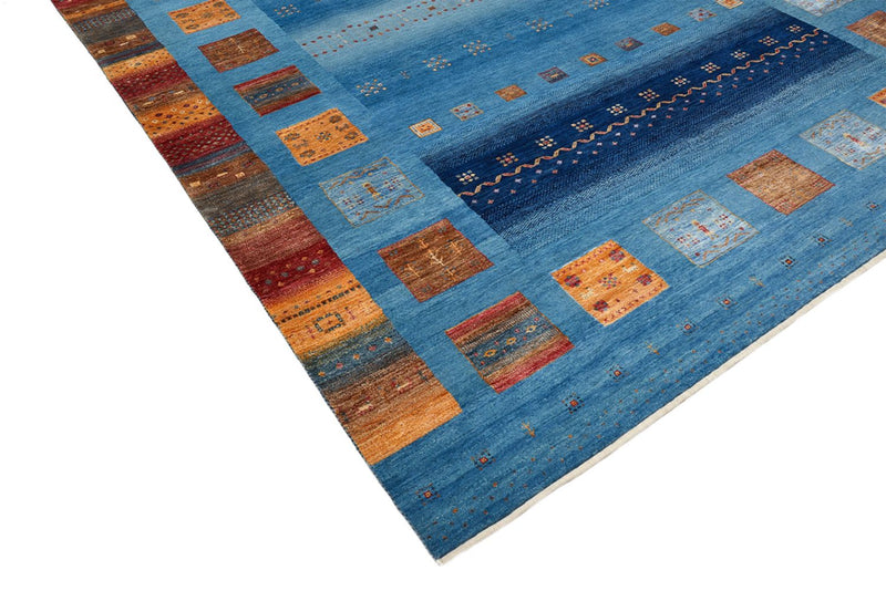 Gabbeh Rug - Loribaft Indus - 338 x 249 cm - blue