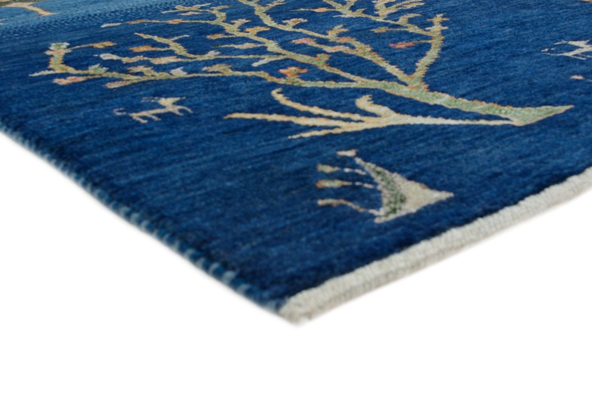 Gabbeh Rug - Loribaft Indus - 204 x 155 cm - light blue