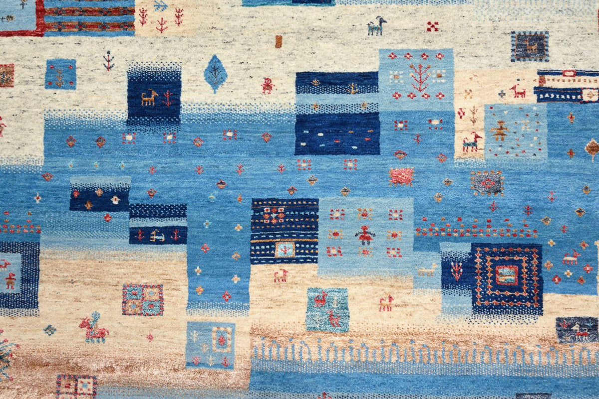 Gabbeh Rug - Loribaft Indus - 239 x 177 cm - multicolored