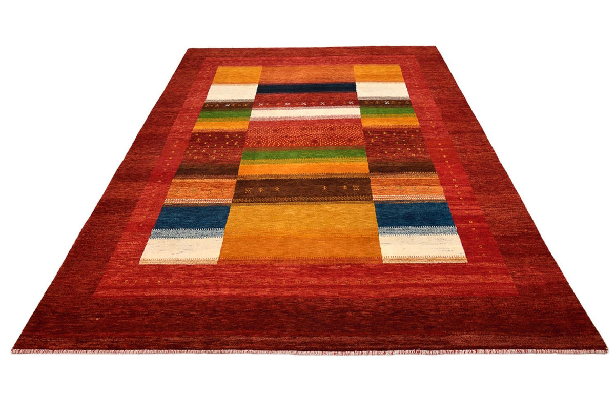 Gabbeh Rug - Loribaft Indus - 259 x 203 cm - red