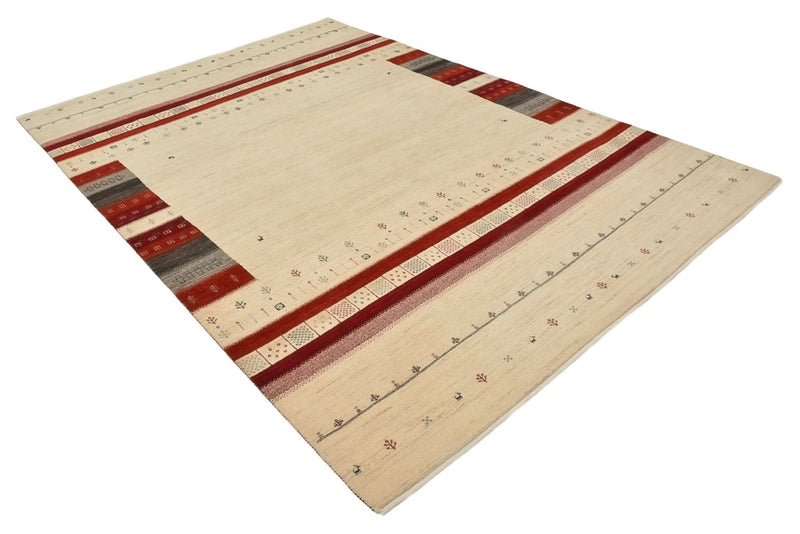 Gabbeh Rug - Loribaft Indus - 297 x 198 cm - light beige