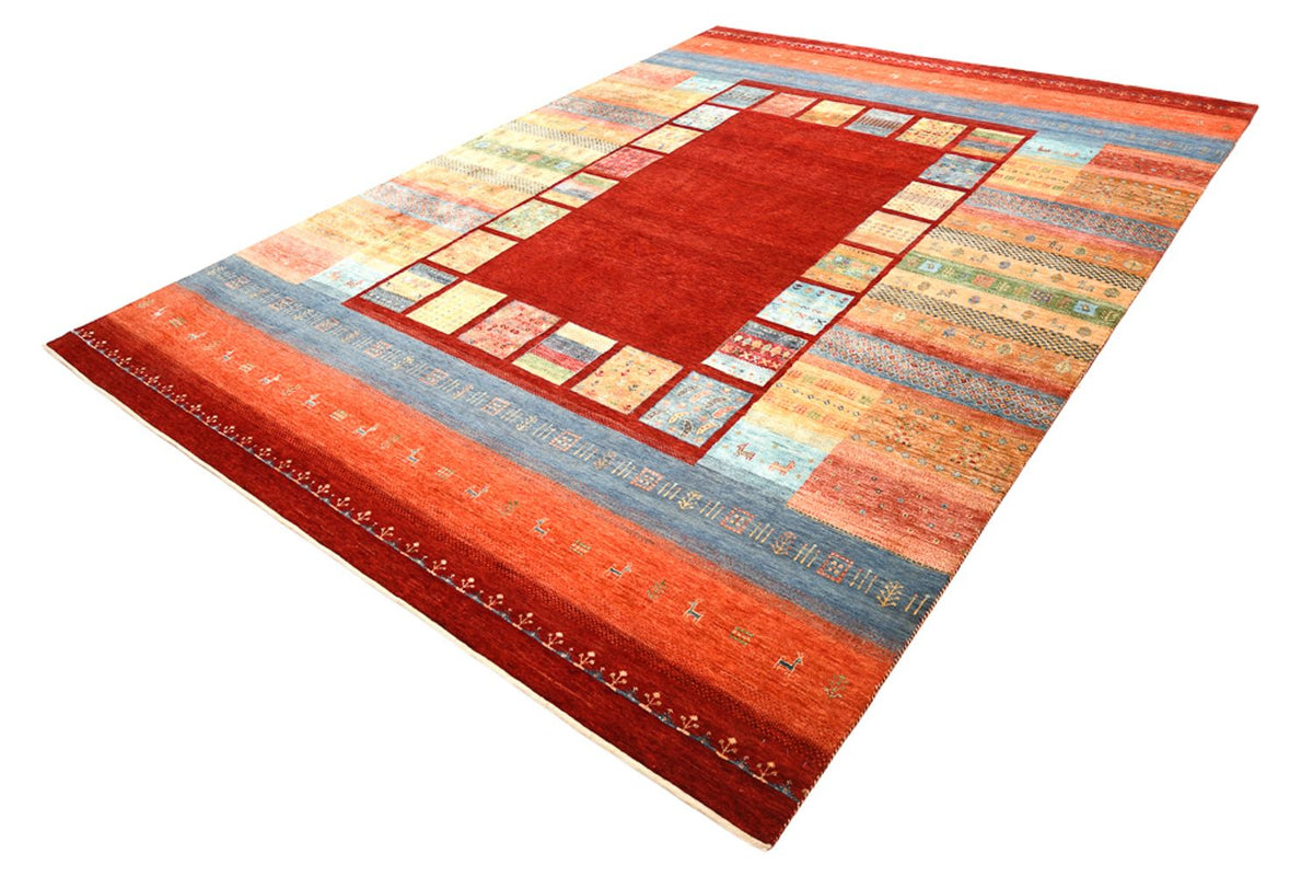 Gabbeh Rug - Loribaft Indus - 336 x 250 cm - red
