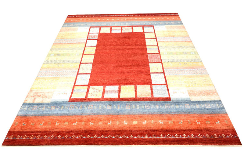 Gabbeh Rug - Loribaft Indus - 336 x 250 cm - red