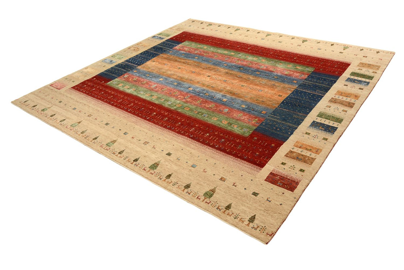 Indo Loribaft Rug 253x246cm - Wool Rug