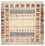 Gabbeh Rug - Loribaft Indus square  - 254 x 251 cm - light beige
