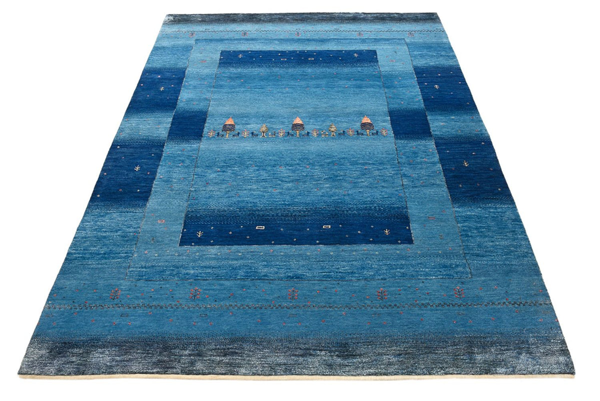 Gabbeh Rug - Loribaft Indus - 201 x 152 cm - sea blue
