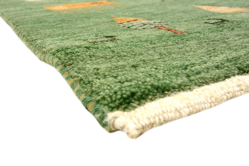 Gabbeh Rug - Loribaft Indus - 246 x 206 cm - green