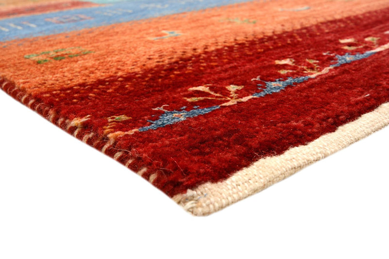 Gabbeh Rug - Loribaft Indus - 199 x 153 cm - red