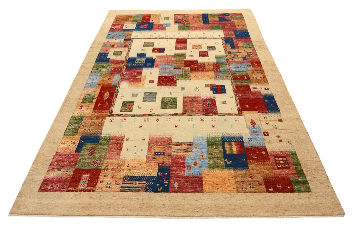 Gabbeh Rug - Loribaft Indus - 244 x 177 cm - multicolored