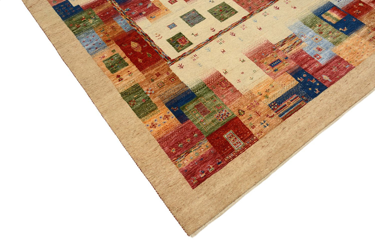 Gabbeh Rug - Loribaft Indus - 244 x 177 cm - multicolored