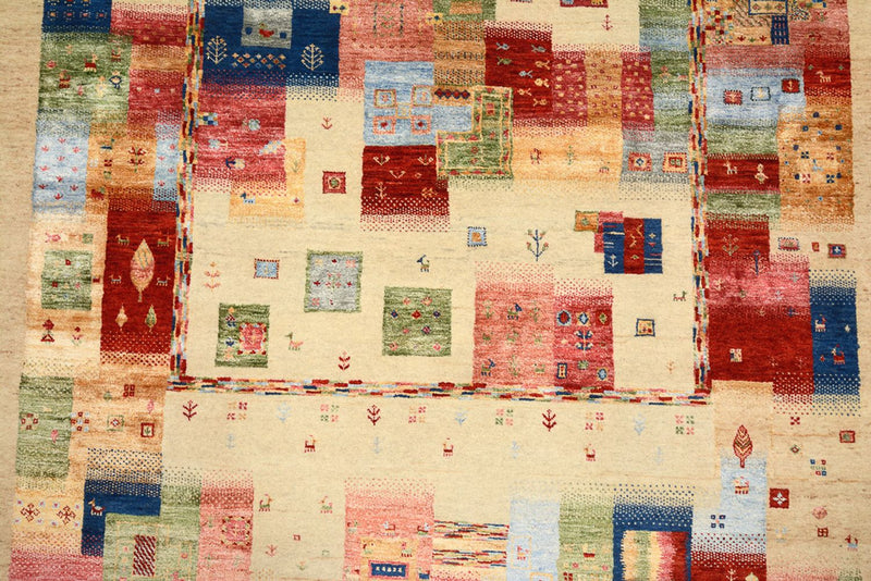 Gabbeh Rug - Loribaft Indus - 244 x 177 cm - multicolored