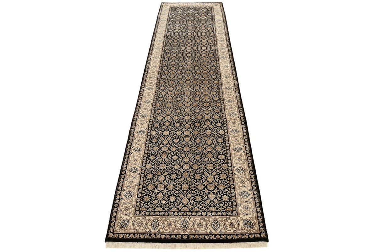 Runner Oriental Rug - Bidjar - Indus - 304 x 83 cm - dark beige